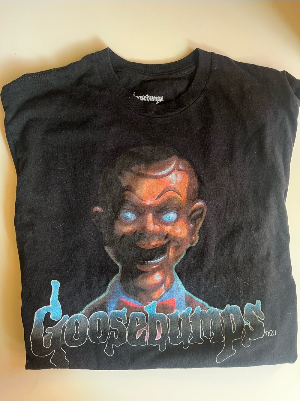 Goosebumps Adult Graphic Tee - night of the living dummy